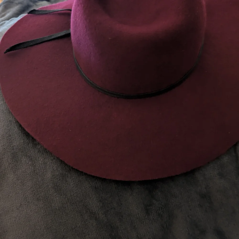 Western Hat Burgundy Felt Women's